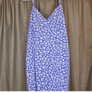 SHEIN Purple Floral Mini Dress